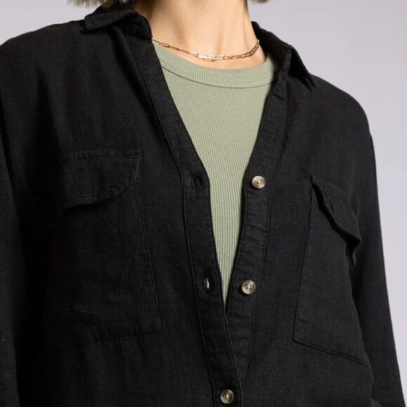 THREAD AND SUPPLY - FARRAH SHIRT in Black - Picture 2 of 6